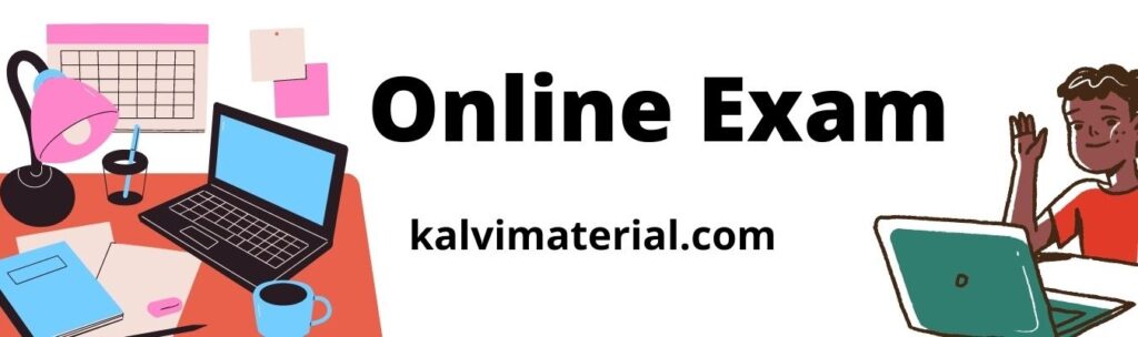 Kalvimaterial Online Exam photo 10th science PTA Question Paper - Quiz