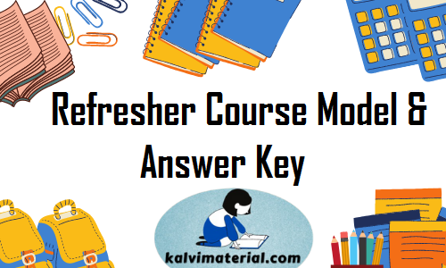 4Th Refresher Course Model And Answer Key
